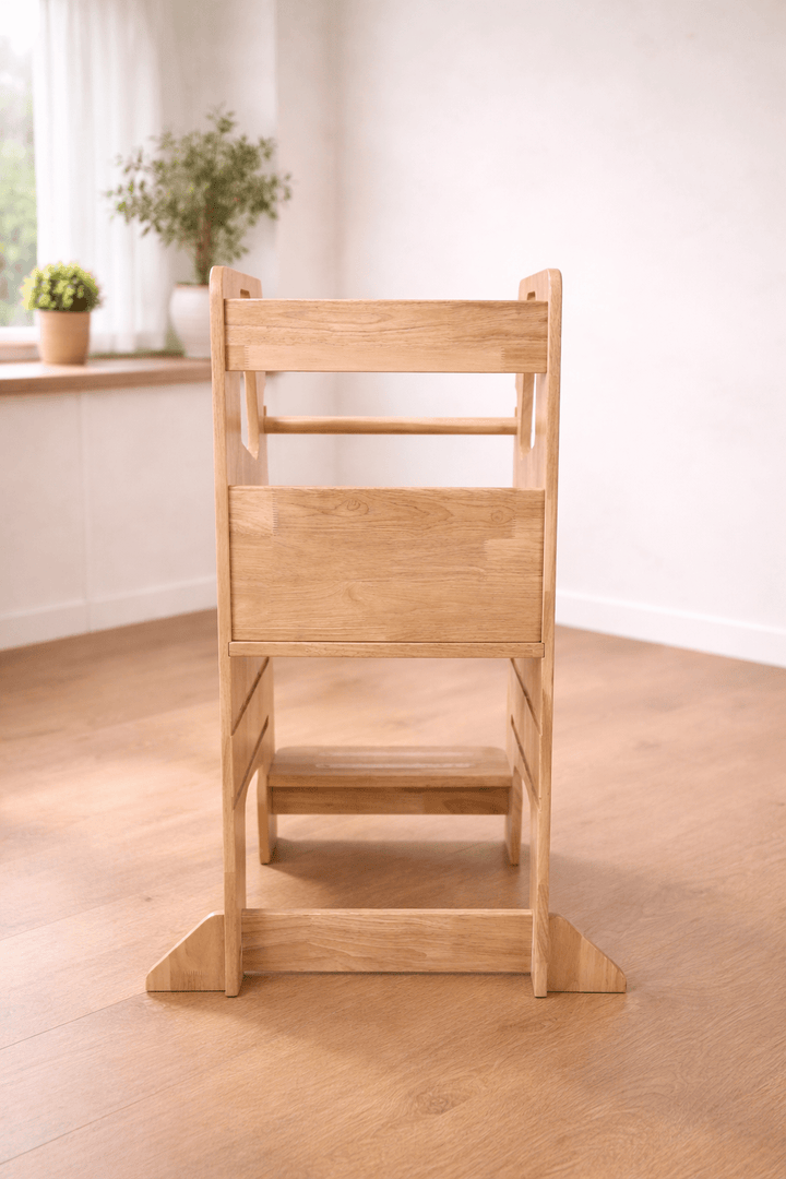 Learning Tower - Toddler Kitchen Stool (Natural) With Stabilizers