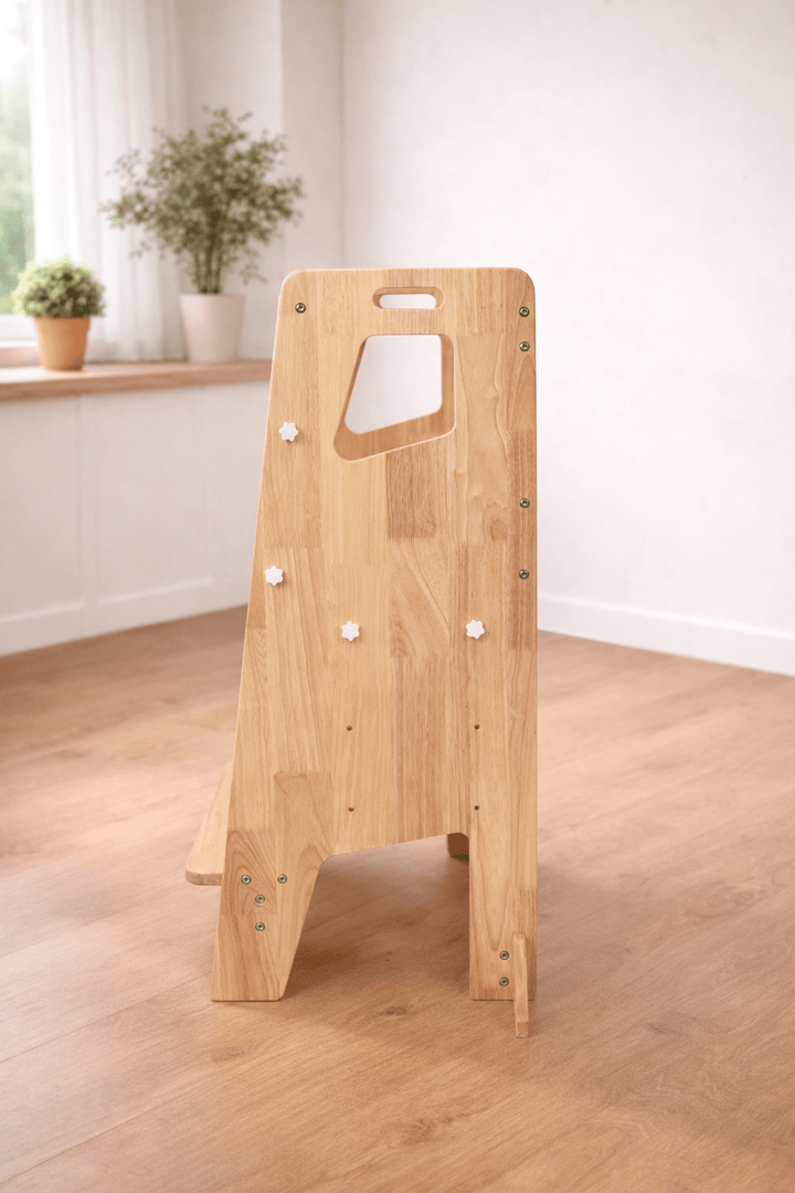 Learning Tower - Toddler Kitchen Stool (Natural) With Stabilizers