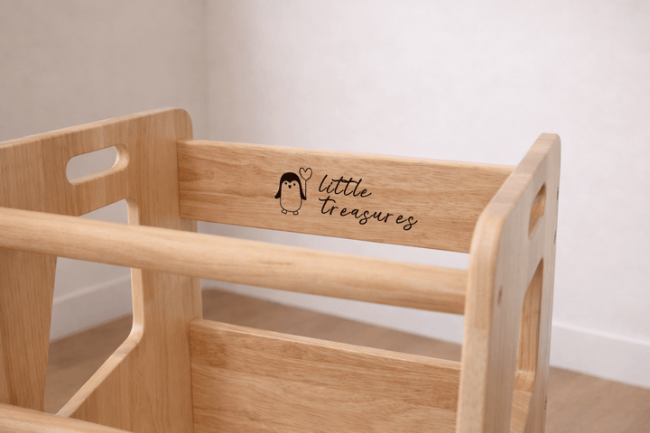 Learning Tower - Toddler Kitchen Stool (Natural) With Stabilizers