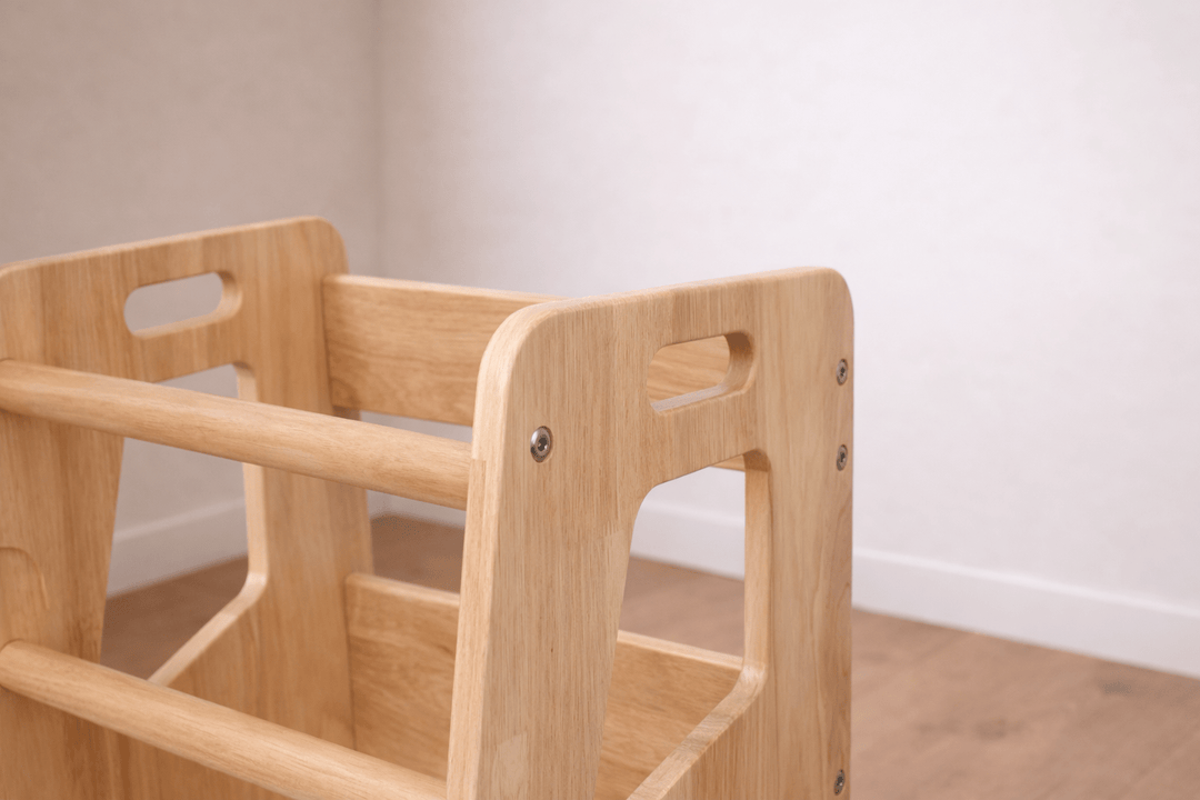 Learning Tower - Toddler Kitchen Stool (Natural) With Stabilizers