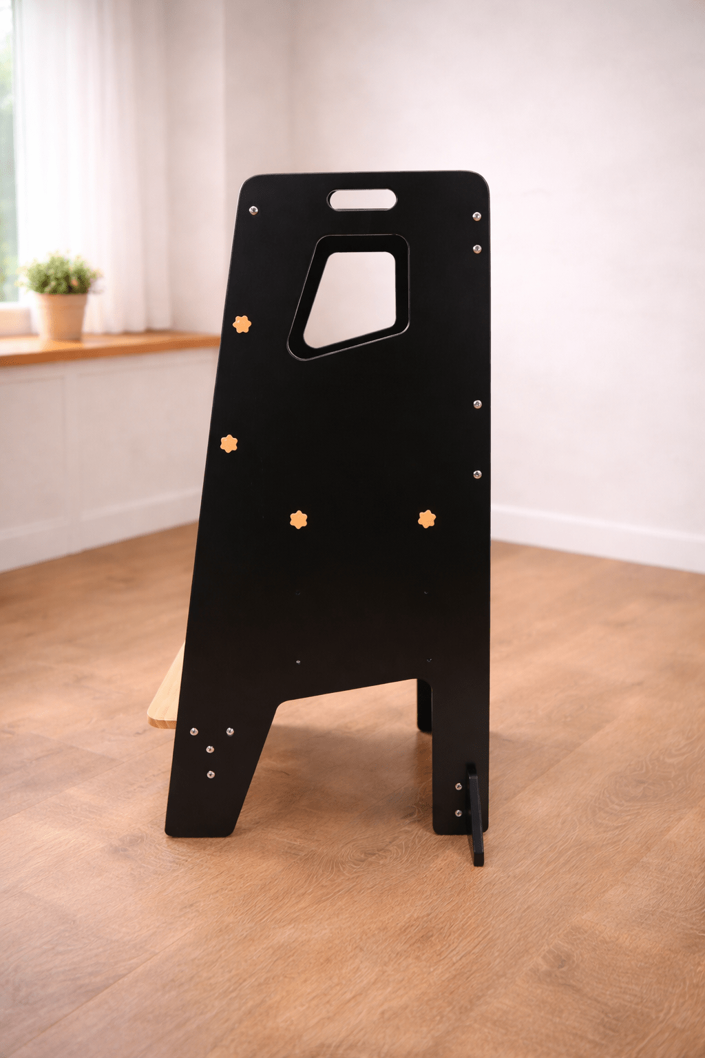 Learning Tower - Toddler Kitchen Stool (Black) With Stabilizers