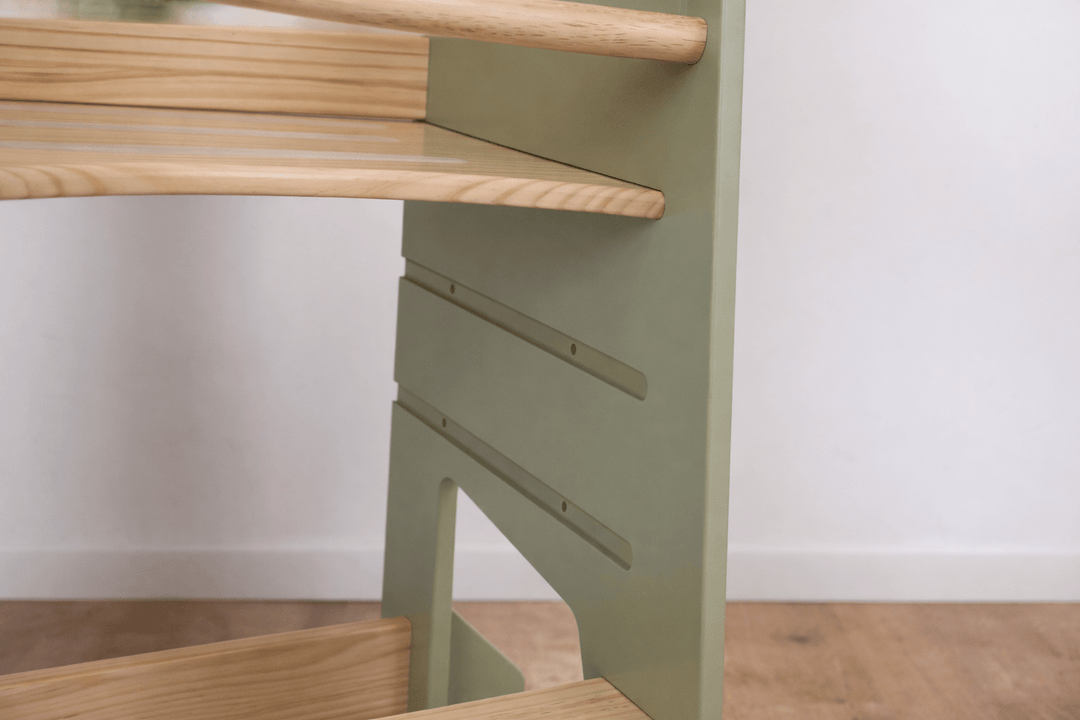Learning Tower - Toddler Kitchen Stool (Sage) With Stabilizers