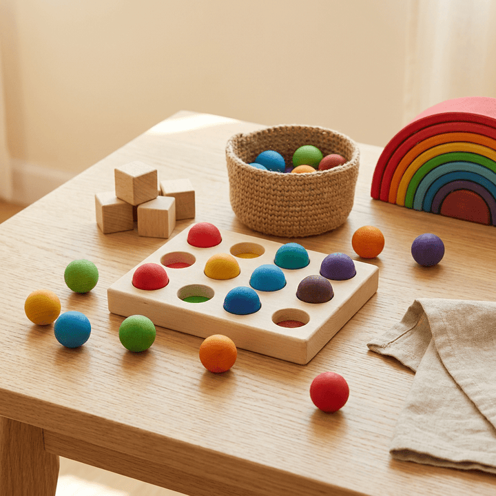 Montessori Wooden Balls Set
