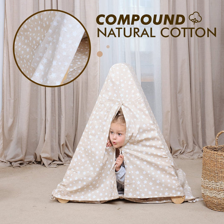 Tent Cover & Mat for Pikler Climbing Triangle – Play Fort Canopy Accessory