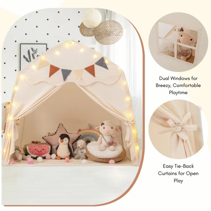 Large Kids Play Tent With Lights