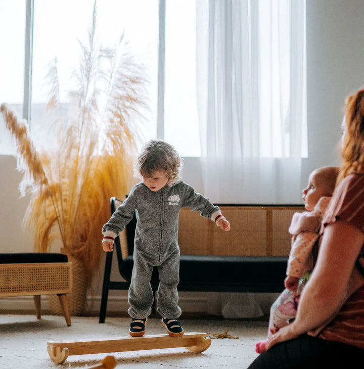 Toddler Wobble Balance Beam – Montessori Rocking Balance Board - Made In Canada