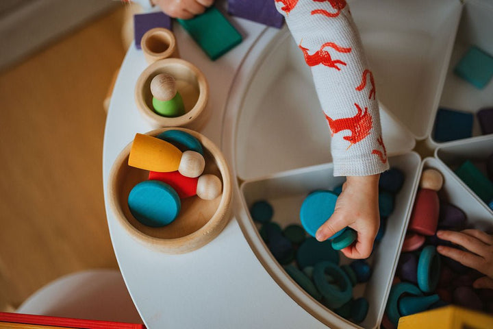 Wooden Rings & Peg Dolls Set