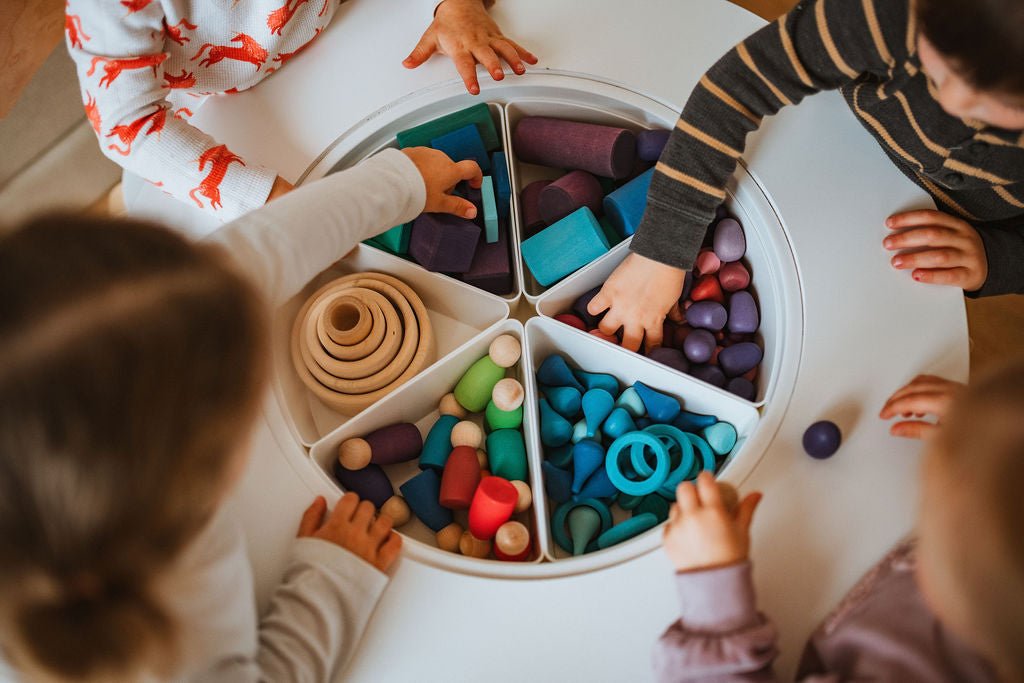 Natural Play Elements – 9 Wooden Loose Parts Type (324 parts)