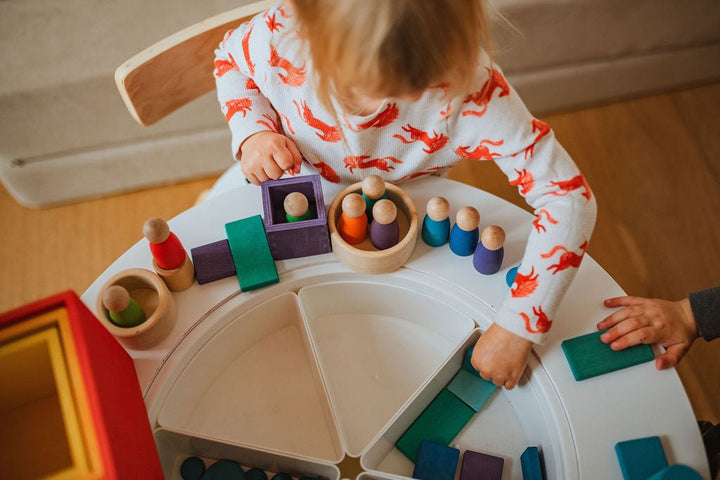 Wooden Rings & Peg Dolls Set