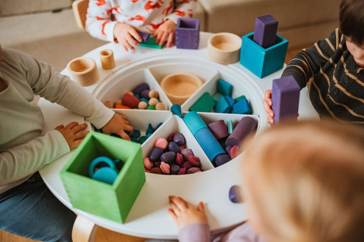 Wooden Rings & Peg Dolls Set